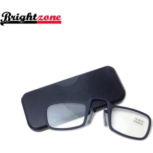 New Pattern Foreign Trade Nose Clip And Medium Presbyopic Wallet Mirror Imported Tr 90 Read Mirror Bring Box Presbyopic Glasses