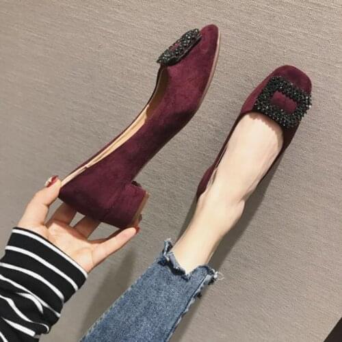 2021 Fashion Office Lady Shoes Women Pumps Brand Woman Party Shoes Elegant Ladies Low Heel 3cm Plus Size 42