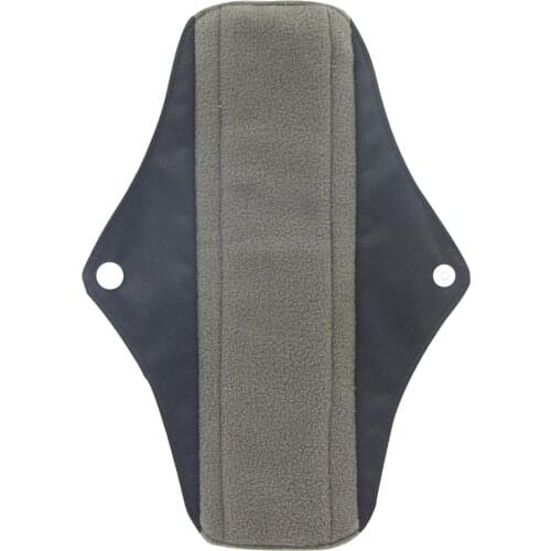 Ohbabyka Reusable Panty Liner Waterproof Cloth Sanitary Pads Mam Menstrual Pad with Bamboo Charcoal Inner for Day Pad 250mm