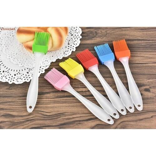 10pcs Baking Tools Silicone Brush High Temperature Resistance Baking BBQ Brush Silicone Oil Brush Cake Cream BBQ Hair Brush