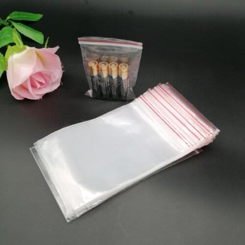 100pcs Plastic Ziplock Bag Jewelry Bag For Christmas Birthday Wedding Gift Packaging Bag Reclosable Zip Lock Plastic Bag Storage