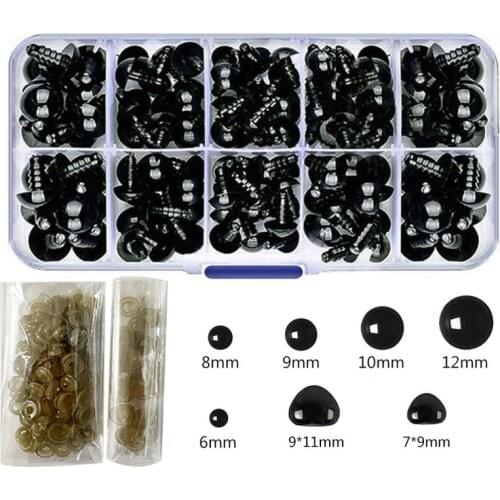 135Pcs/set DIY Doll Eyes Plastic Crafts Safety Eyes for Teddy Bear Toy Animal Doll Amigurumi DIY Accessories
