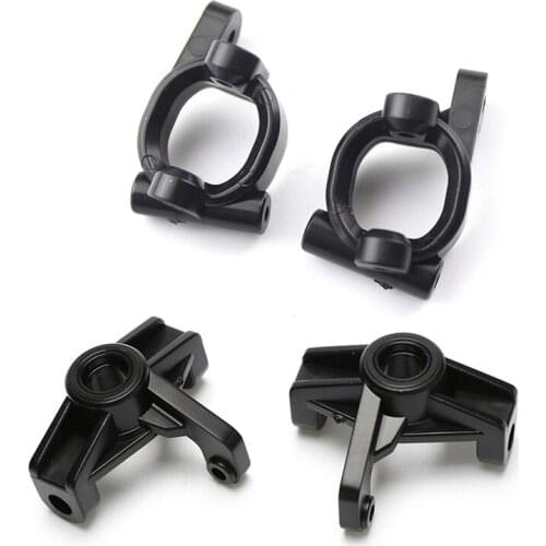 2Pcs 1/14 RC Car Plastic Front Hub Carrier for WLtoys 144001 & 1set C Seat Set for Wltoys 144001 1/14 4WD