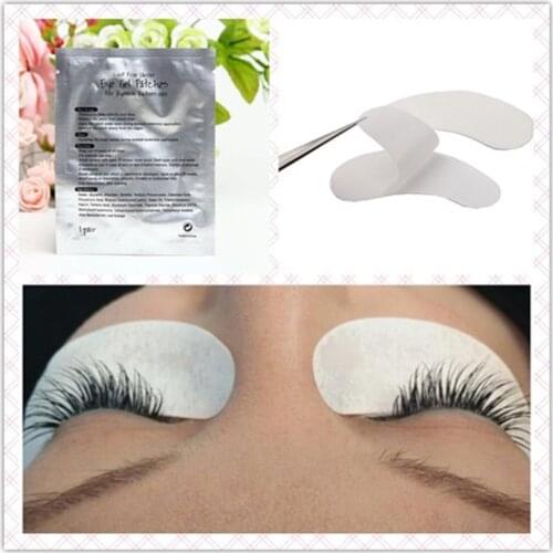 20/50/100Pairs under Eye Pad for Eyelashes Extension Silk Korea Material Eye Gel Pad Lint Free Eye Patch for Eyelash Extension