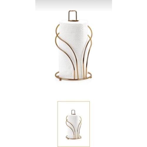 2021 Gold paper towel holder decorative stainless steel swan model metal towel rack napkin holder napkin holder