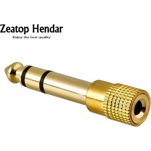 50pcs 3.5mm Female to 6.35mm Male Stereo Audio Jack Converter Adapter