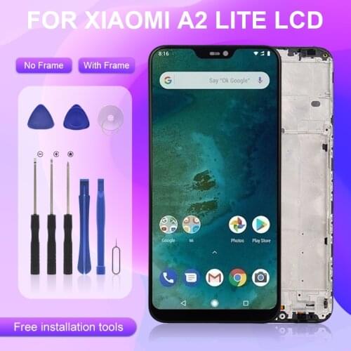 Catteny For Xiaomi Mi A2 Lite Display With Touch Screen Digitizer Assembly Repair Part 5.84inch For Redmi 6 Pro Lcd With Tools