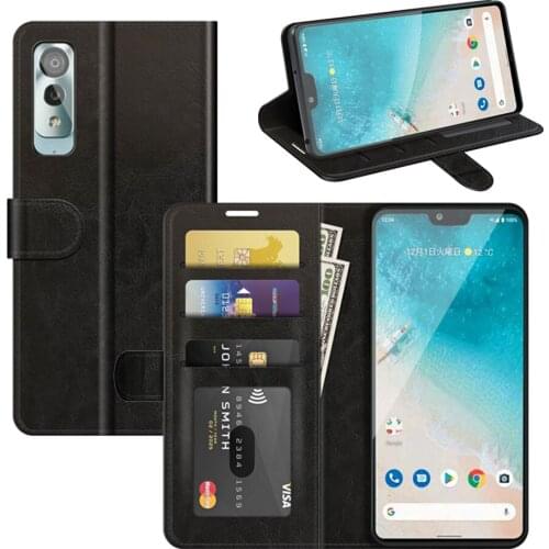 Luxury Flip Leather Cover For Kyocera Android One S8 Case Magnetic Attraction Mobile Protective Bag With Wallet Card And Stand
