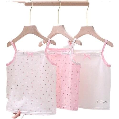 Childrens clothing childrens vest girls sling middle and small childrens bottoming shirt kids vest