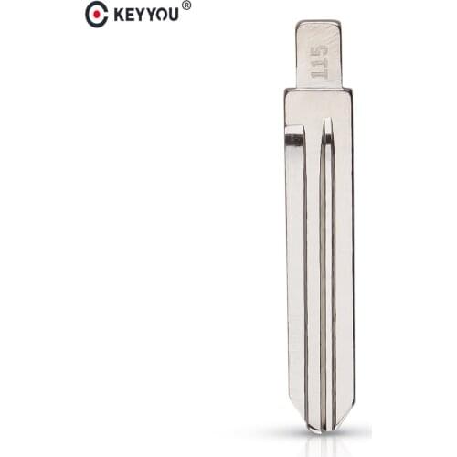 KEYYOU Key Blank Blade 115# For Original 2012 Year KIA K2 Brass Material Flip Key Blade No.115