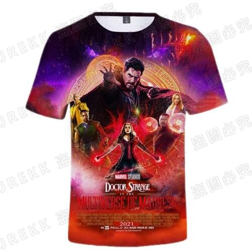 Doctor Strange 3D Print T Shirt For Men Summer Streetwear Oversized Women Tee Tops Short Sleeve Male T-shirts