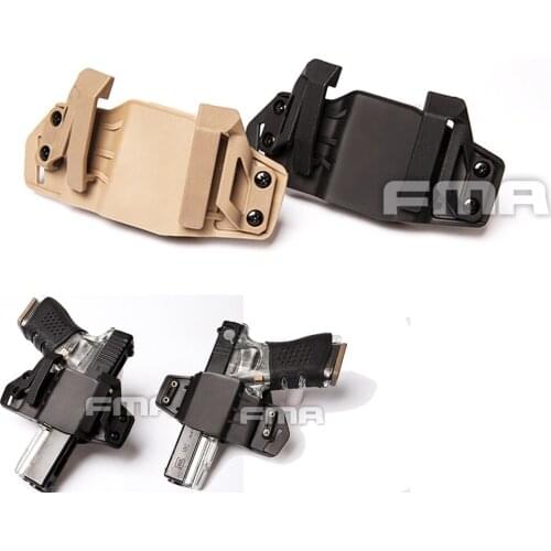 FMA Gun Holster With Clips Fit for Compact Glock 17/19 / Smith & Wesson M&P/Sig sauer P226 9mm 1911 . 45cal Airsoft Pistol Case