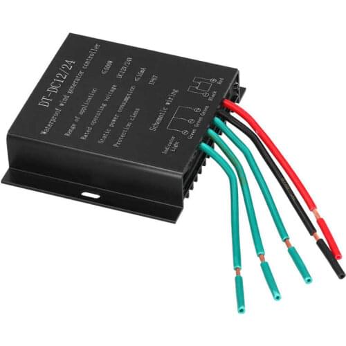 Wind Turbine Controller 500W Wind Turbine Generator Controller Waterproof Battery Charging Regulator FO5-12/24V