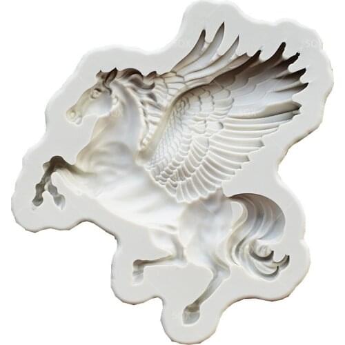Winged Horse Fondant Cake Baking Molds,Moule Silicone,Chocolate Cake Decorating Tools Pastry Tools MR82