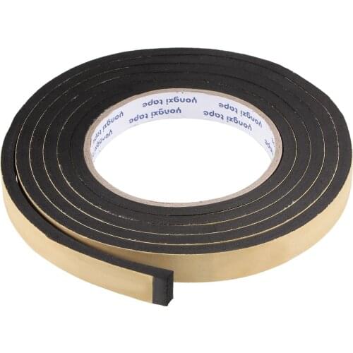 Uxcell Sealing Foam Tape 15mm Wide 5mm Thick 2m/6.56ft Long, EVA Self Adhesive Weather Strip for Window Door Insulation
