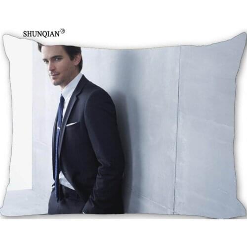 Hot Matt Bomer Rectangle Pillowcase zipper Wedding Custom Pillow Case For Bedroom Pillow Cover(two sides) 17-12.29