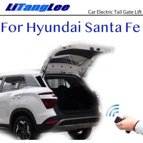 LiTangLee Car Electric Tail Gate Lift Trunk Rear Door Assist System For Hyundai Santa Fe XL 2012~2019Original Key Remote Control
