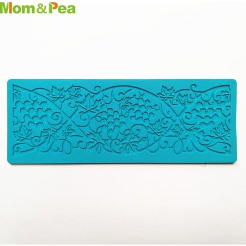 KCL587 Grape Small Lace Pad Silicone Mold Sugar Paste Fondant Cake Decoration 3D Mould