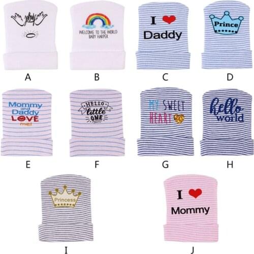 2020 Newborn Baby Hat Toddler Bow Beanies Soft Hospital Hats Baby Warm Hat