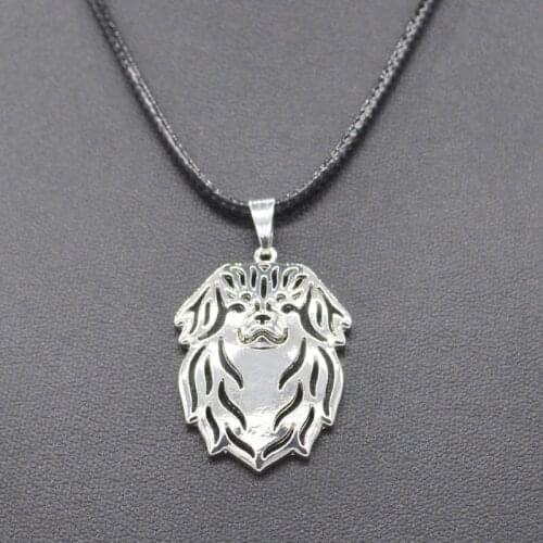 New Rope Chain Special Dog Pendant Necklaces Womens Tibetan Spaniel Jewelry Necklaces