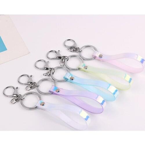 2020 New Creative Laser Rope Keychain Keyrings Lobster for Women Bag Backpack Charms Decoration Car Key Holder