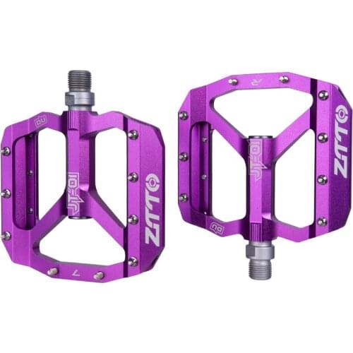 Mountain Bike Pedals High-speed Bearing Ultralight Aluminum Alloy Flat Pedal Good Grip Riding Pedal Bicycle Accessories