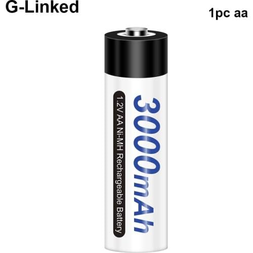 3000mAh AA Rechargeable Battery 1.2V NI-MH AAA Battery Rechargeable 2A Batteries Battery Rechargeable AA for Wireless Mouse