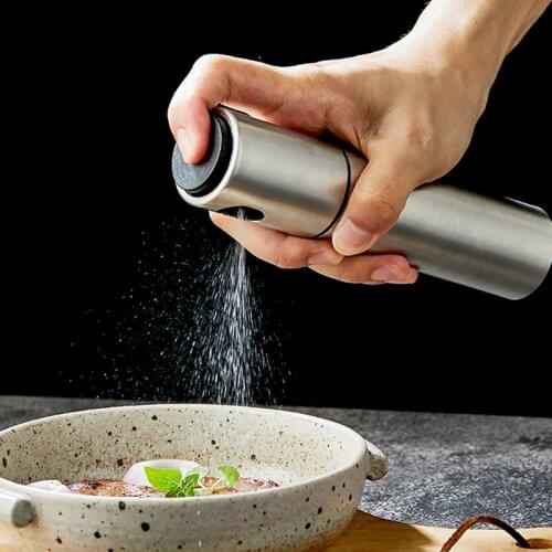 Stainless Steel Olive Mister Oil Spray Pump Fine Bottle Sprayer Pot Cooking Roast Bake Tools Dispense