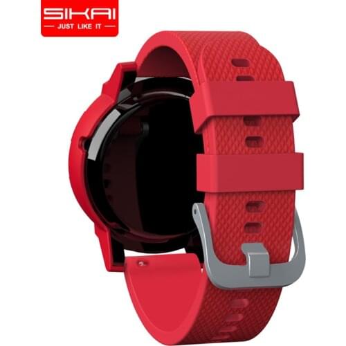 SIKAI 20mm Universal Replacement Bracelet For Huami Aamazfit bip Band For Ticwatch E Silicone Strap For Huawei Watch 2 Band