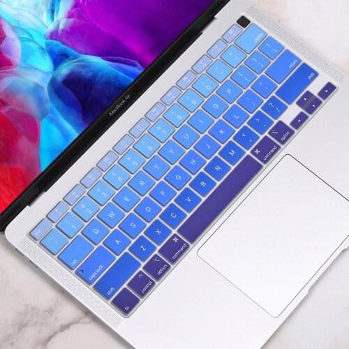 Redlai Silicone Keyboard Skin Cover for New MacBook Air 13inch 2020 Model A2179 with Touch ID Keyboard Protector Film US Version
