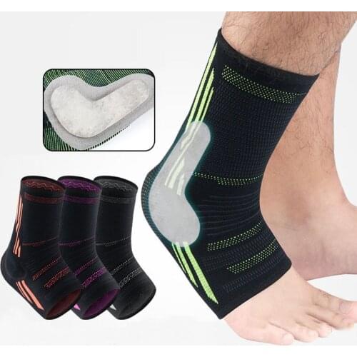 New Ankle Brace Silicone Running Sleeve Anti Sprain Elastic Joint Pain Foot Sports Sock Calf Protector Shin Guards Support