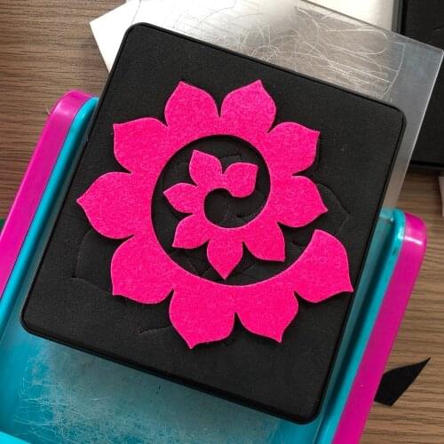 Spiral flower scrapbooking die 15.8mm thick 5.5*6inch SMR-FL0104