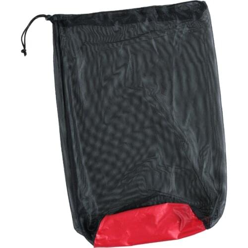 MagiDeal Ultra Light Mesh Stuff Sack Storage Bag for Tavel Camping Sleeping Bag Black