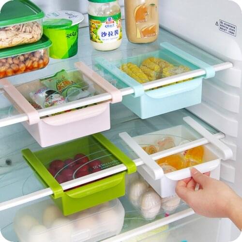 Refrigerator Storage Box Kitchen Accessories Space-saving Cans Finishing Four Case Organizer Creative Twitch Type Glove Box New