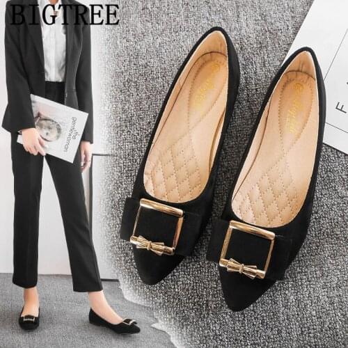 Plus Size Shoes For Women Pointed Toe Flats Black Shoes For Women Work Shoes Women Fashion Chaussures Femmes Kadin Ayakkabi 2021
