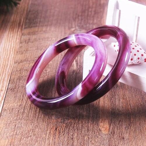 100% real jade bangles 7A blue chalcedony women bangle jade bracelet bangles jade amethyst add certificate jadeite bangles