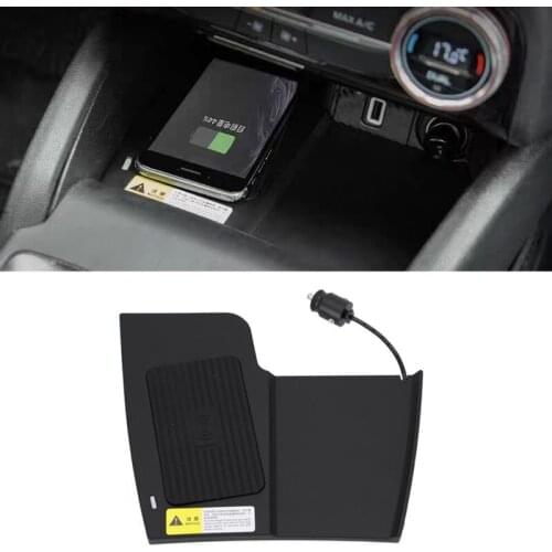 Car wireless charger 10w QI phone charger charging plate center console phone holder accessories for Ford Focus MK4 2018 2019