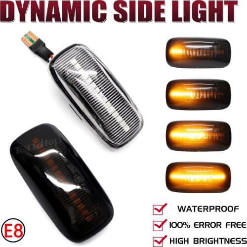 2Pcs Dynamic LED Streamer Turn Signal Light Blinker Indicator Lamp For Nissan Maxima Almera Pulsar N15 Cefiro A32 1995-2000