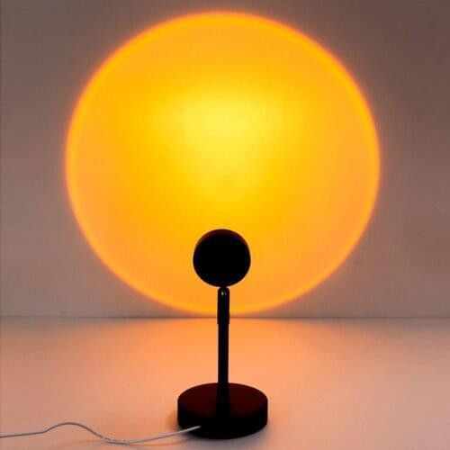 5V USB Rainbow Sunset Projection lamp Night Light Atmosphere Background Wall Decoration Lamp