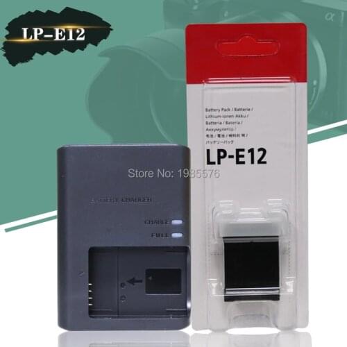 2pcs LP-E12 Battery LP E12 LPE12 Batteries For Canon EOS M M2 100D Kiss X7 Rebel SL1 With Digital Camera LC-E12E charger