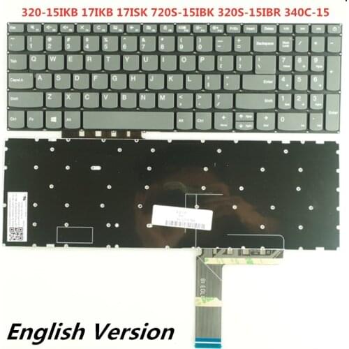 Laptop English Keyboard For Lenovo 320-15IKB 17IKB 17ISK 720S-15IBK 320S-15IBR 340C-15 Notebook Replacement layout Keyboard