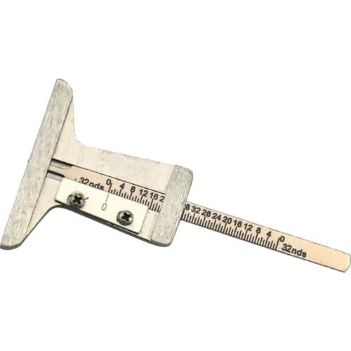 Car Stainless Steel 0~32ndsTyre Tire Tread Depth Gauge Caliper Measure Tool Durable Stainless Steel Construction