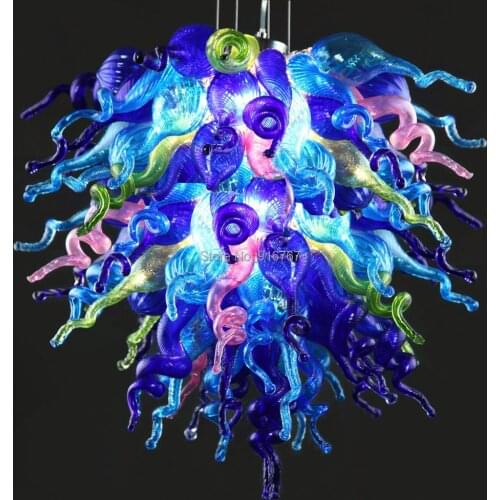 Free Shipping UL/CE 110v/220v LED Best Art Decoration Centerpiece Murano Glass Pendant Light