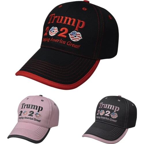 Women Baseball Hat Trump 2020 US Election Campaign Cap For Outdoor Camping Sunproof Hats For Adult