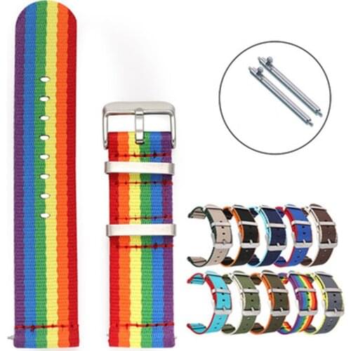 Quick release lug smart watch band Twill weave Nylon watch strap Canvas strap 22mm 20mm UTHAI Z57