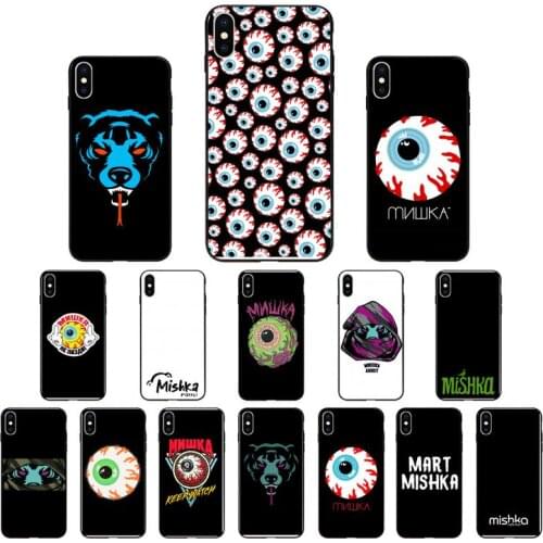 Street culture brand MISHKA Shell Phone Case For iPhone 7 8 Plus X XS Max XR For iphone 5s SE 2020 6 6s 11Pro 12 mini 12ProMax
