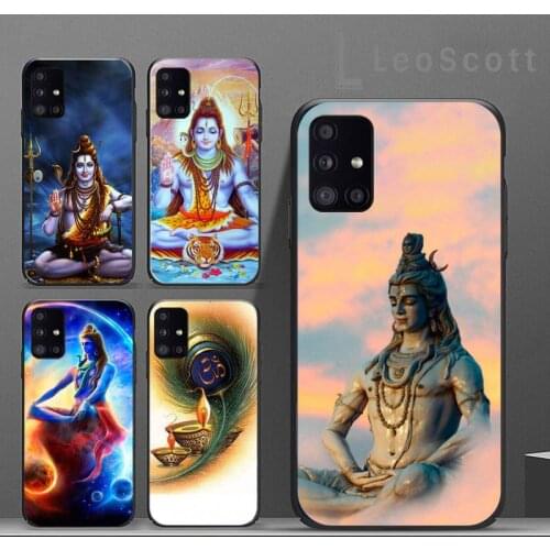 Lord Shiva Hindu God Buddha India Phone Case For Samsung A32 A51 A52 A71 A50 A12 A21S S10 S20 S21 Plus Fe Ultra