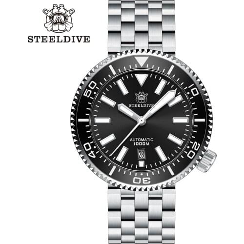 New Fashion 1000M Water Resistant Stainless Steel Men Diver Watch Sapphire Glass Ceramic Bezel Wristwatch