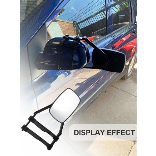 Black Extension Car Safety Side Mirror Accessories RV Caravan Blind Spot Truck Rearview Adjustable Angle Trailer Towing Clip
