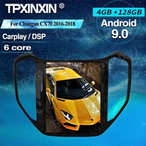 For Changan CX70 2016-2018 Carplay Android 128G Tesla Style Screen Car GPS Navigation Multimedia Autoradio Video Player Headunit